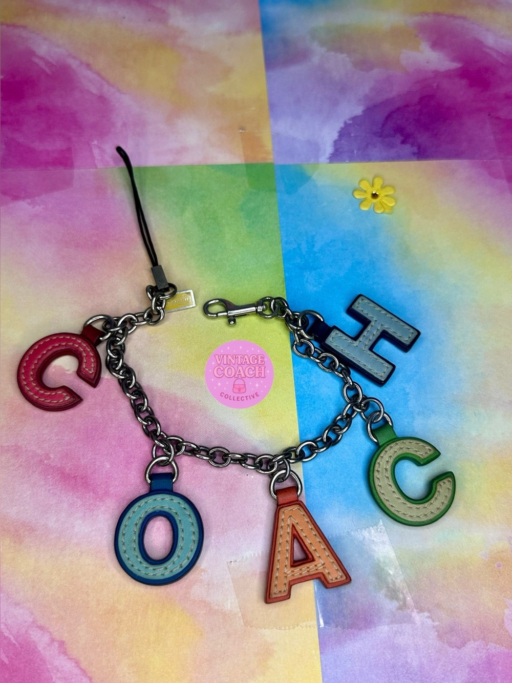Coach alphabet bag charm